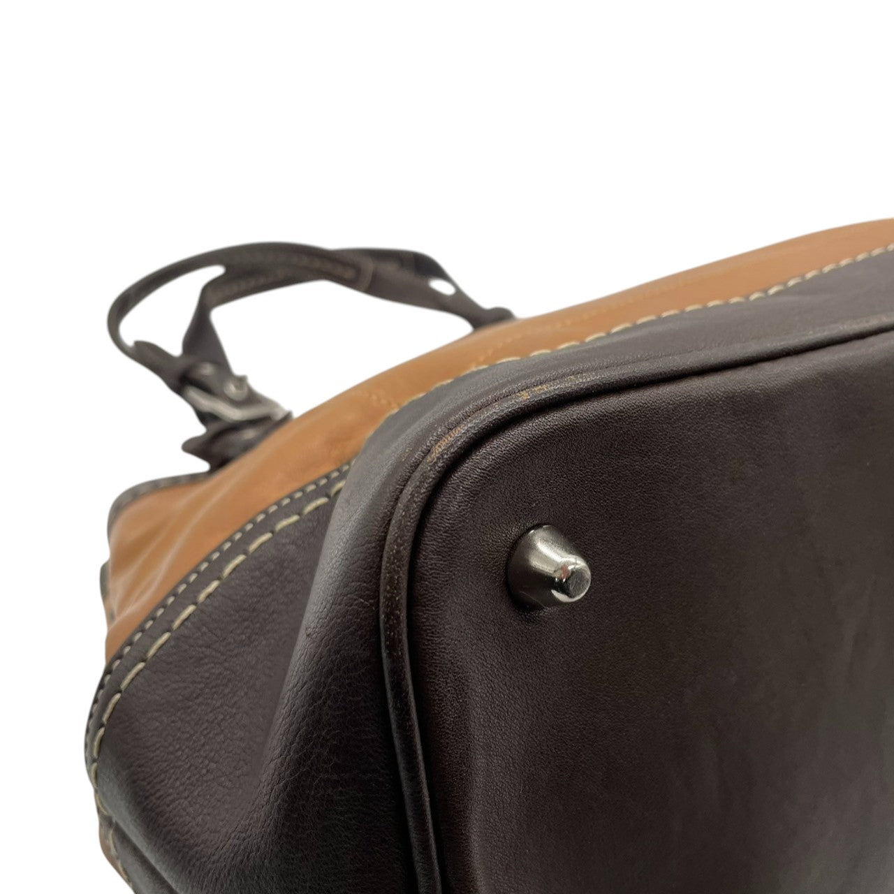 【良品】コーチ COACH ハンドバッグ レザー ベロア スエード ブラウン キャメル 茶色 ゴールド金具 ヴィンテージ風 シグネチャーロゴ ワンショルダーバッグ 肩掛けバッグ 鞄 希少デザイン お出かけ カジュアル 通勤 通学 レディース 状態良好 s72