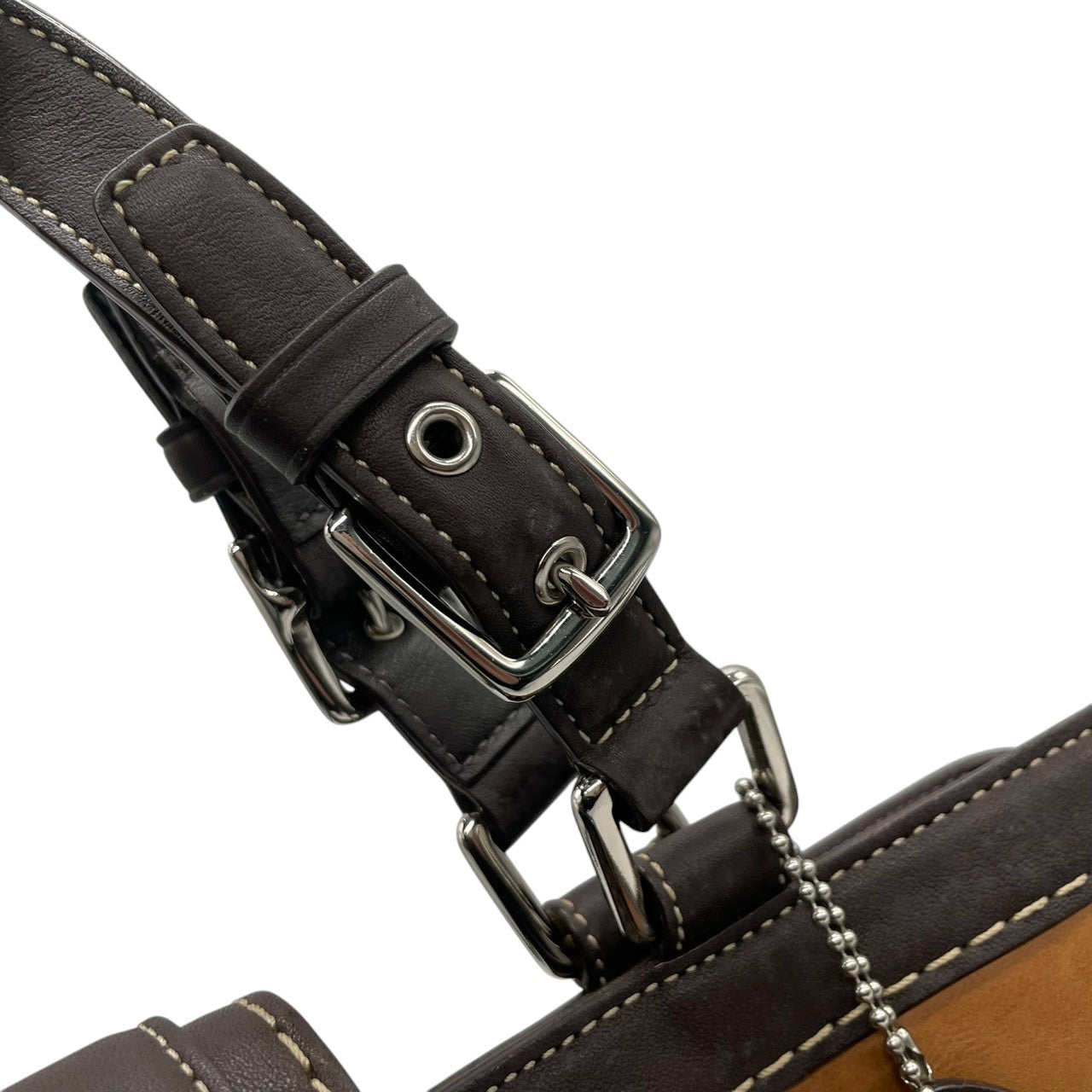 【良品】コーチ COACH ハンドバッグ レザー ベロア スエード ブラウン キャメル 茶色 ゴールド金具 ヴィンテージ風 シグネチャーロゴ ワンショルダーバッグ 肩掛けバッグ 鞄 希少デザイン お出かけ カジュアル 通勤 通学 レディース 状態良好 s72