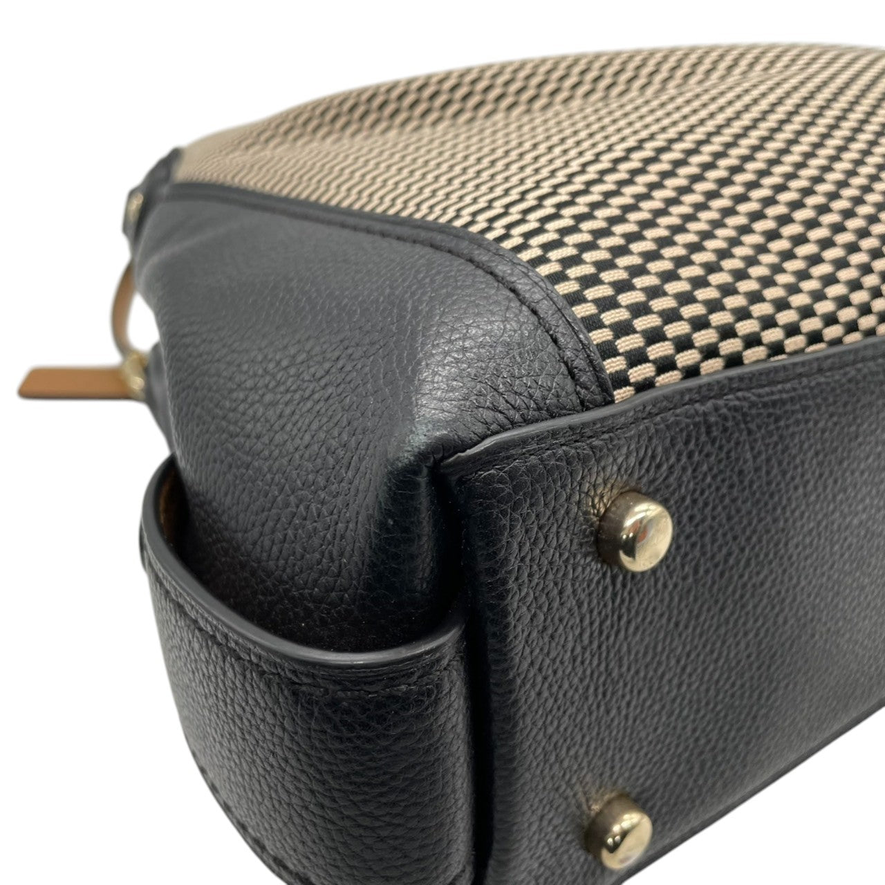 コーチ COACH トートバッグ ハンドバッグ キャンバス レザー 本革 ブラック 黒 ホワイト 白 A4サイズ収納可 肩掛け可 ワンショルダー 自立可 ビジネス 通勤 通学 カジュアル エレガント クラシック 上品 希少 モデル ターンロック ゴールド金具 鞄 カバン 状態良好 美品 s70