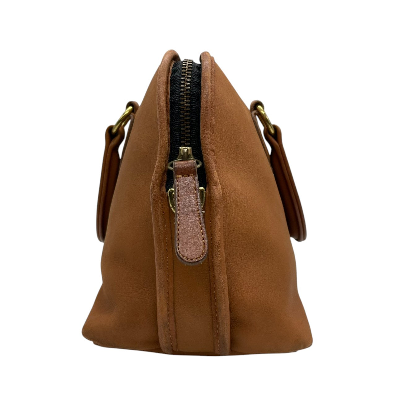 コーチ COACH オールドコーチ 2WAY ハンドバッグ ショルダーバッグ レザー 本革 ブラウン 茶色 ゴールド金具 ヴィンテージ ビンテージ 斜め掛け可 自立可 クラシック エレガント レア 希少 USA製 鞄 カバン 手提げ 肩掛け 高級 上品 お出かけ 定番 人気 モデル 202 s70
