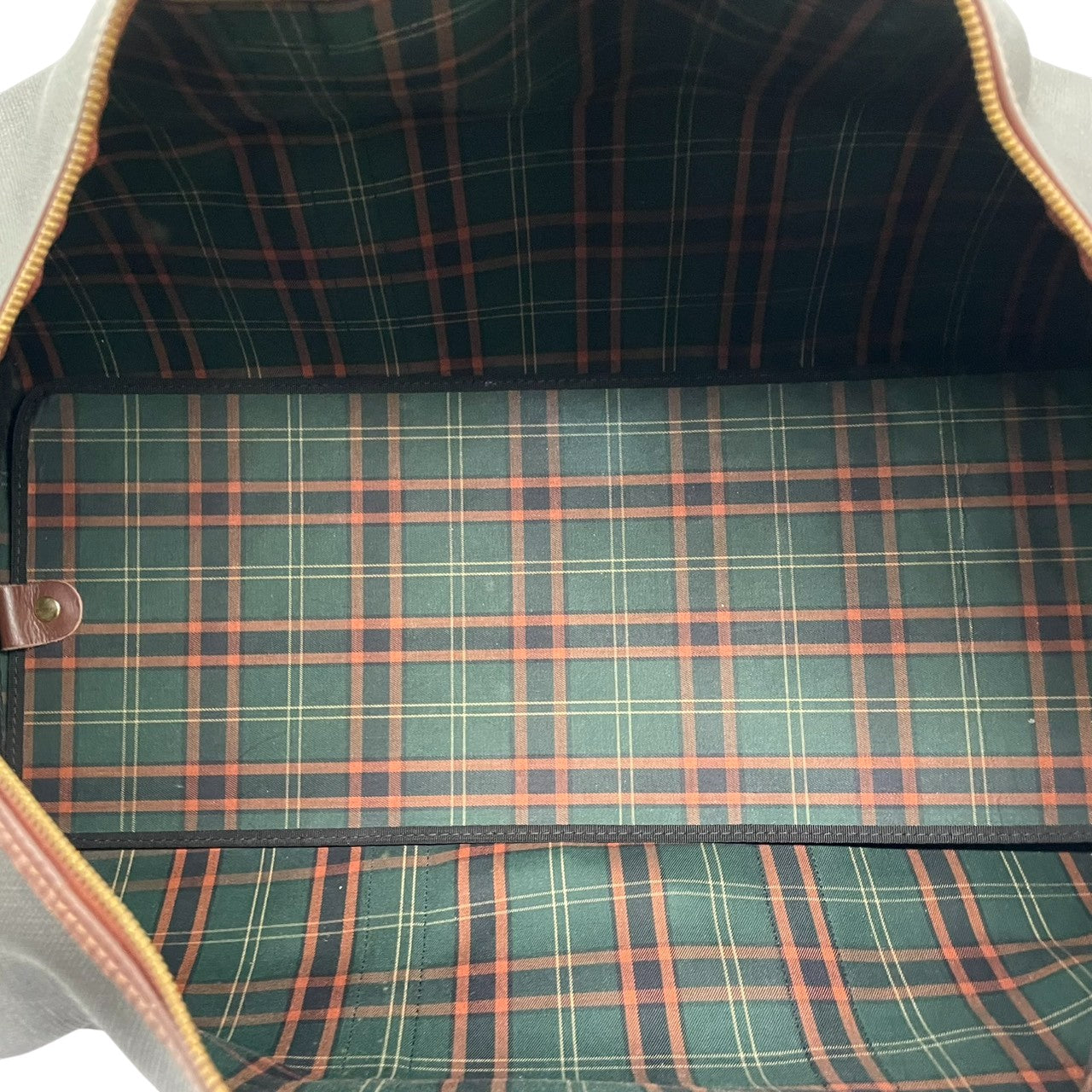 ダンヒル dunhill ボストンバッグ トラベルバッグ 旅行鞄 PVC レザー グレー ブラウン 茶色 ゴールド 金具 大容量 ヴィンテージ ビンテージ クラシック エレガント 自立可 出張 ゴルフ 帰省 55cm メンズ 紳士 鞄 カバン 状態良好 丈夫 定番 希少 レア 人気 モデル お洒落 上品 宿泊 s70
