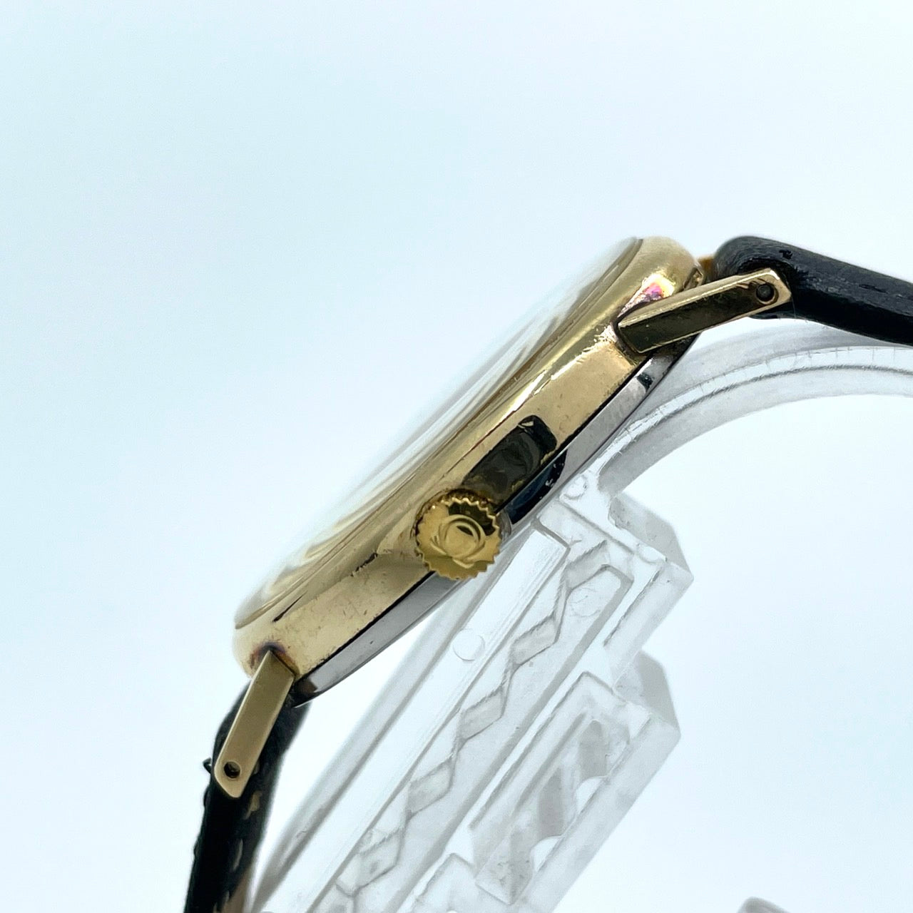 美品 OMEGA オメガ Geneve ジュネーヴ ヴィンテージ 腕時計 ゴールド オーバル 楕円 スイス製 レザーベルト アナログ アンティーク I6