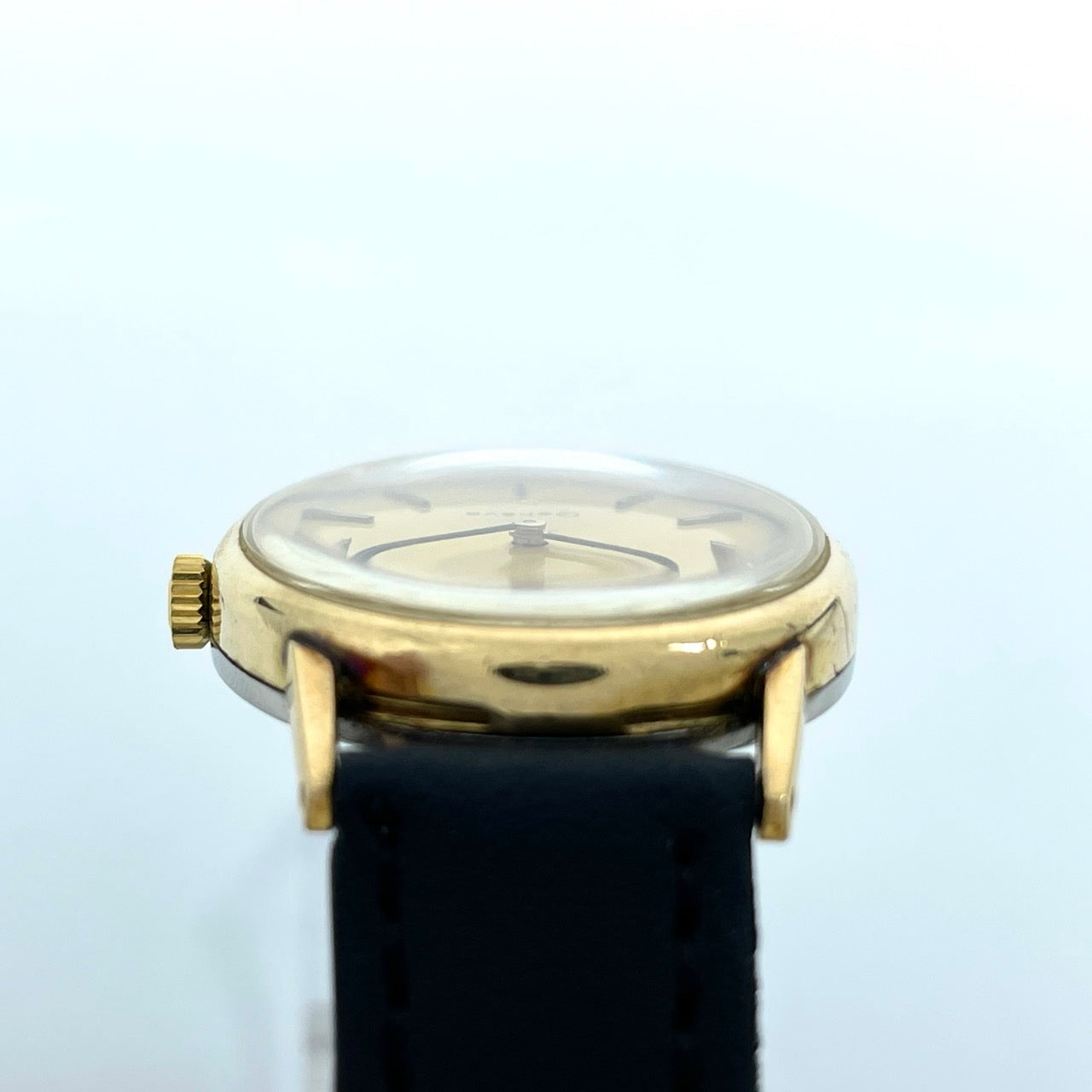 美品 OMEGA オメガ Geneve ジュネーヴ ヴィンテージ 腕時計 ゴールド オーバル 楕円 スイス製 レザーベルト アナログ アンティーク I6