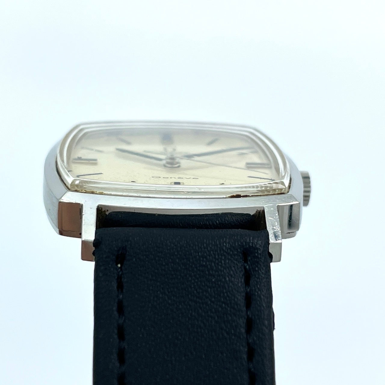 OMEGA オメガ Geneve ジュネーブ スクエア ヴィンテージ 腕時計 アンティーク シルバー 手巻き