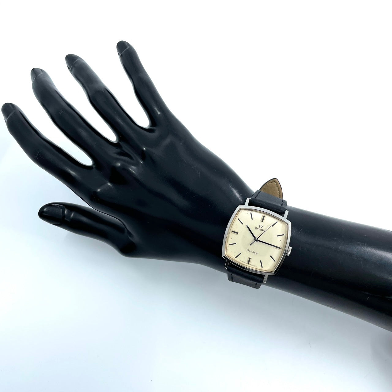 OMEGA オメガ Geneve ジュネーブ スクエア ヴィンテージ 腕時計 アンティーク シルバー 手巻き