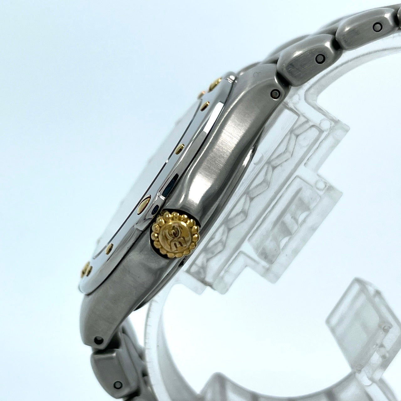 EBEL エベル Sportwave スポーツウェーブ Ref.E6187631 腕時計 ツートーン ゴールド 白文字盤 クォーツ デイト