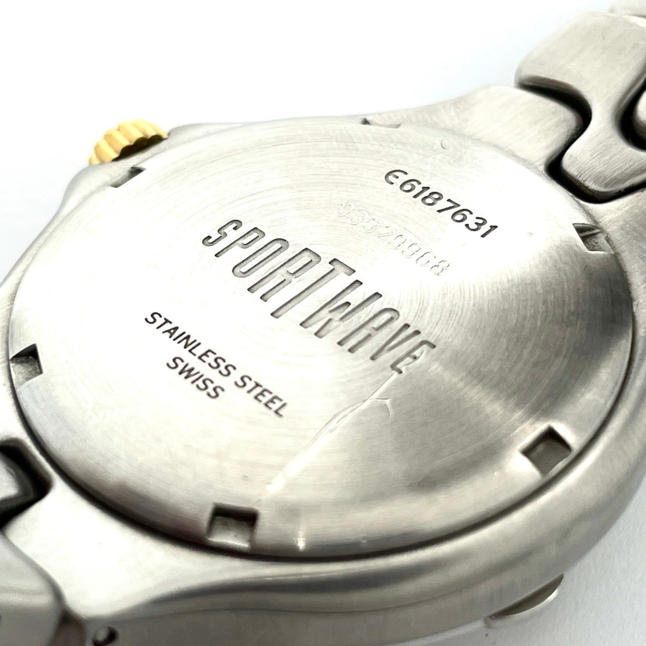 EBEL エベル Sportwave スポーツウェーブ Ref.E6187631 腕時計 ツートーン ゴールド 白文字盤 クォーツ デイト