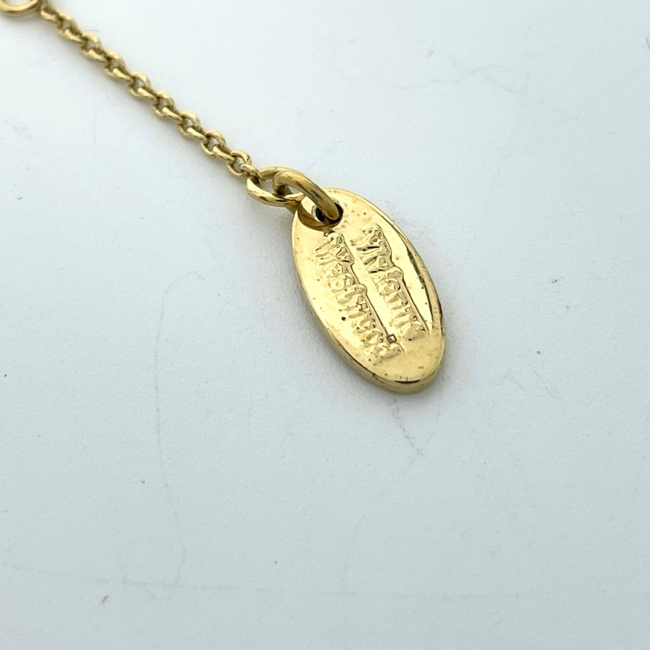 極美品 ヴィヴィアンウエストウッド オーブモチーフ ネックレス レディース ゴールドカラー クリスタル I6 Vivienne Westwood Orb Motif Necklace