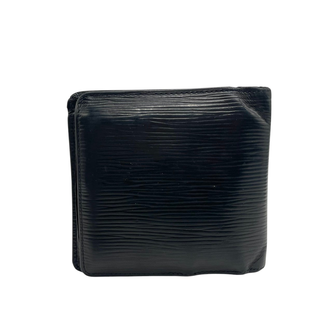 LOUIS VUITTON ルイヴィトン 二つ折り財布 コンパクトウォレット エピ レザー 本革 ブラック 黒 レディース 女性用 メンズ ユニセックス エレガント クラシック ウォレット 札入れ 小銭入れ カード入れ 財布 サイフ フォーマル 高級 M4