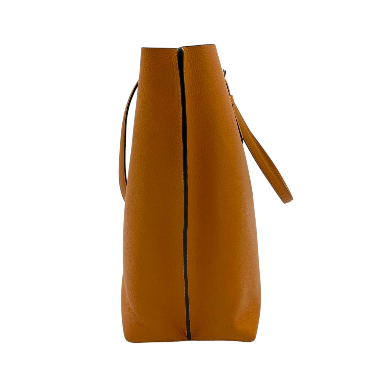 美品 COACH コーチ トートバッグ ショルダーバッグ ワンショルダー 肩掛け レザー 本革 オレンジ 橙色 無地 シンプル 大容量 A4収納可 上品 エレガント クラシック カジュアル 通勤 通学 デイリー お出かけ カバン 鞄 自立可 レディース S65