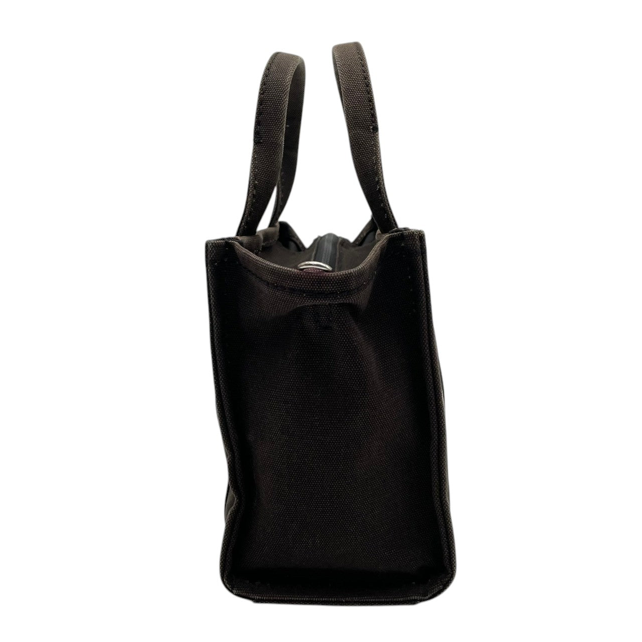 マークジェイコブス MARC JACOBS ザ トートバッグ THE TOTE BAG キャンバス ブラウン ブラック 茶 黒 2WAY ショルダー バッグ ハンドバッグ 斜め掛け可 クロスボディ 自立可 レディース カジュアル ロゴ デザイン S75