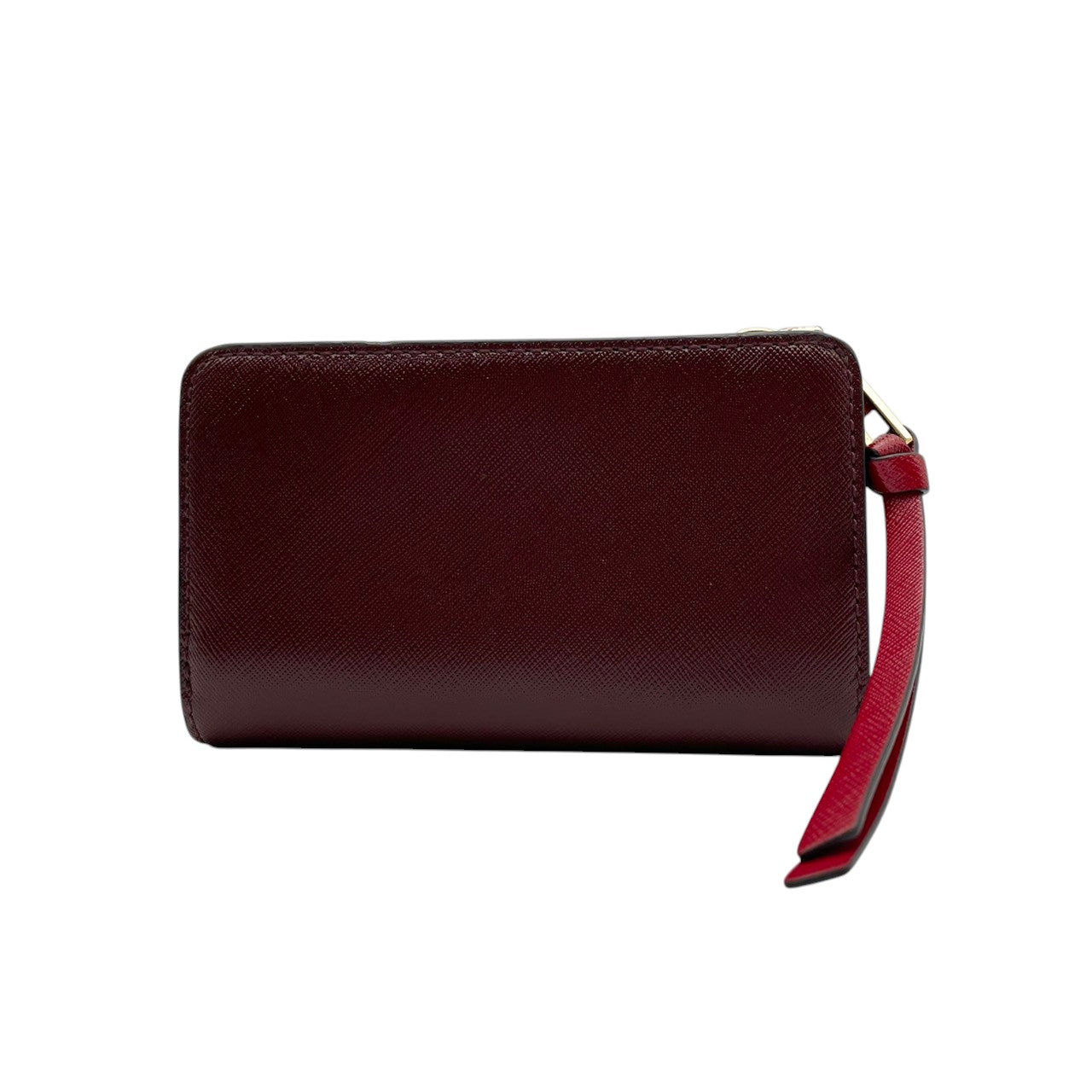 マークジェイコブス MARC JACOBS 財布 コンパクトウォレット レザー 本革 ブラック 黒 ボルドー バイカラー ゴールド金具 レディース エレガント クラシック ビンテージ ミニ財布 オシャレ 上品 ミニ コンパクト 丈夫 高品質 定番 人気 M1