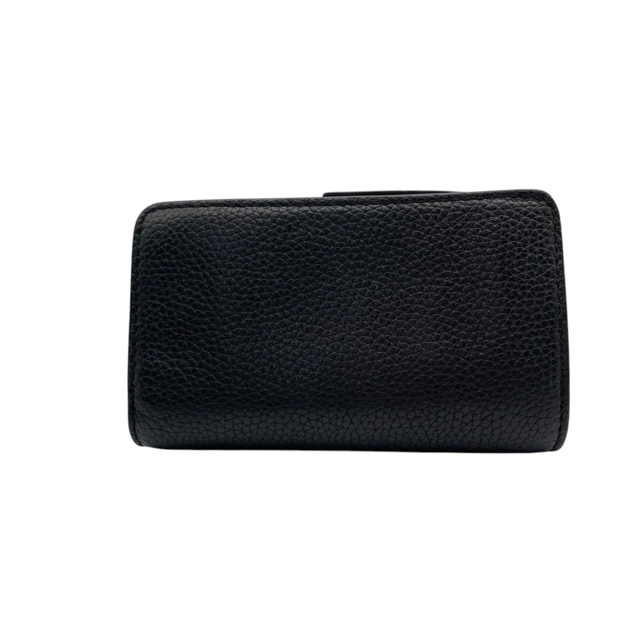 美品 マークジェイコブス MARC JACOBS 財布 二つ折り コンパクトウォレット レザー 本革 ブラック 黒 レディース エレガント ビンテージ ミニ財布 カジュアル シンプル 上品 高品質 丈夫 人気 お出かけ デイリーユース 多機能 普段使い M1