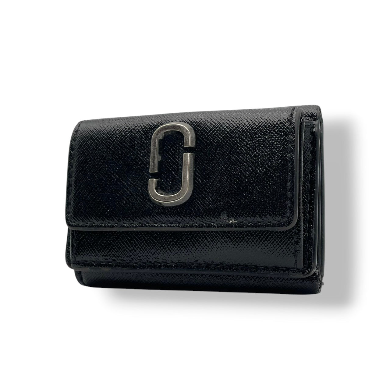 マークジェイコブス MARC JACOBS 財布 三つ折り コンパクトウォレット ミニ財布 レザー 本革 ブラック 黒 ゴールド金具 レディース エレガント クラシック ビンテージ カジュアル シンプル 上品 高品質 丈夫 人気 お出かけ デイリー M1