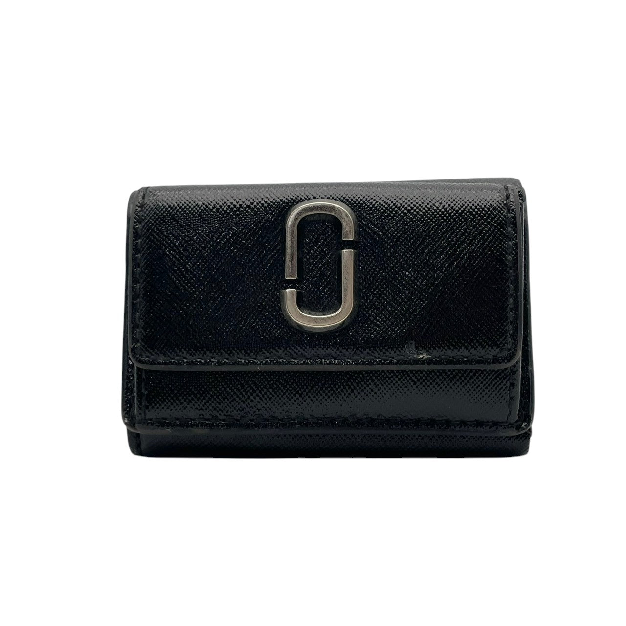 マークジェイコブス MARC JACOBS 財布 三つ折り コンパクトウォレット ミニ財布 レザー 本革 ブラック 黒 ゴールド金具 レディース エレガント クラシック ビンテージ カジュアル シンプル 上品 高品質 丈夫 人気 お出かけ デイリー M1