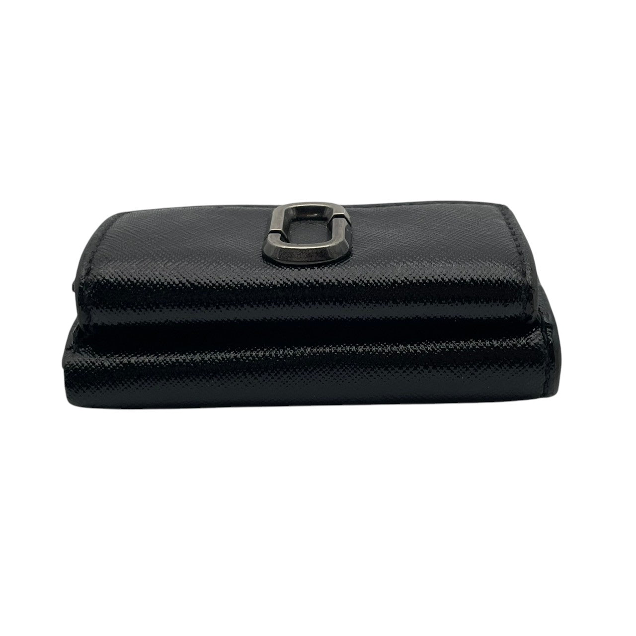 マークジェイコブス MARC JACOBS 財布 三つ折り コンパクトウォレット ミニ財布 レザー 本革 ブラック 黒 ゴールド金具 レディース エレガント クラシック ビンテージ カジュアル シンプル 上品 高品質 丈夫 人気 お出かけ デイリー M1