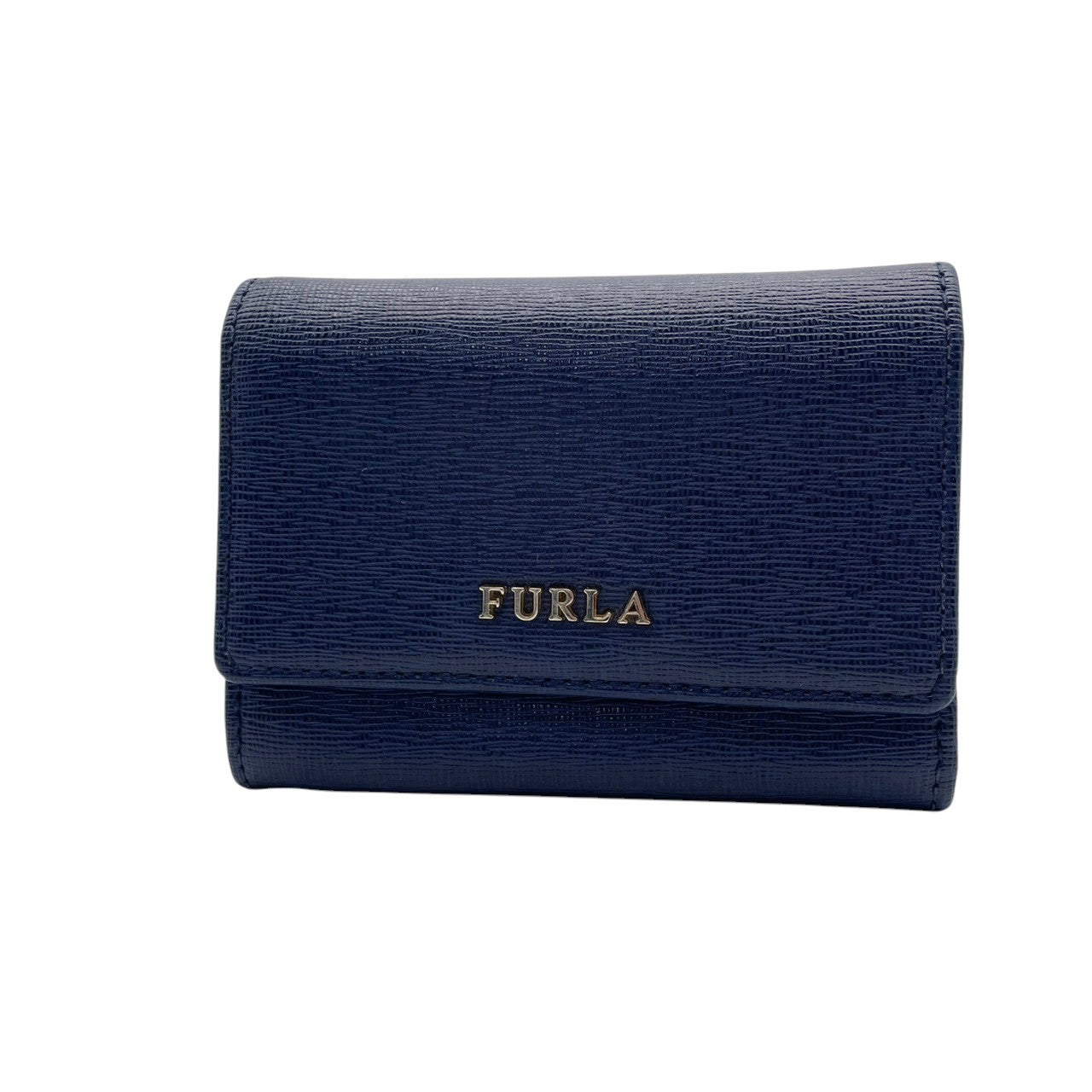 美品 フルラ FURLA カードケース 名刺入れ パスケース レザー 本革 ブルー 青 ゴールド金具 レディース エレガント クラシック ビンテージ カジュアル シンプル 上品 高品質 丈夫 人気 お出かけ デイリー コンパクト 多機能 通勤 通学 M1