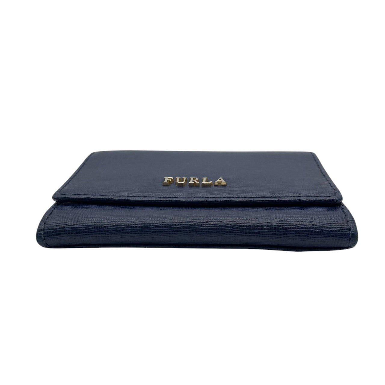 美品 フルラ FURLA カードケース 名刺入れ パスケース レザー 本革 ブルー 青 ゴールド金具 レディース エレガント クラシック ビンテージ カジュアル シンプル 上品 高品質 丈夫 人気 お出かけ デイリー コンパクト 多機能 通勤 通学 M1