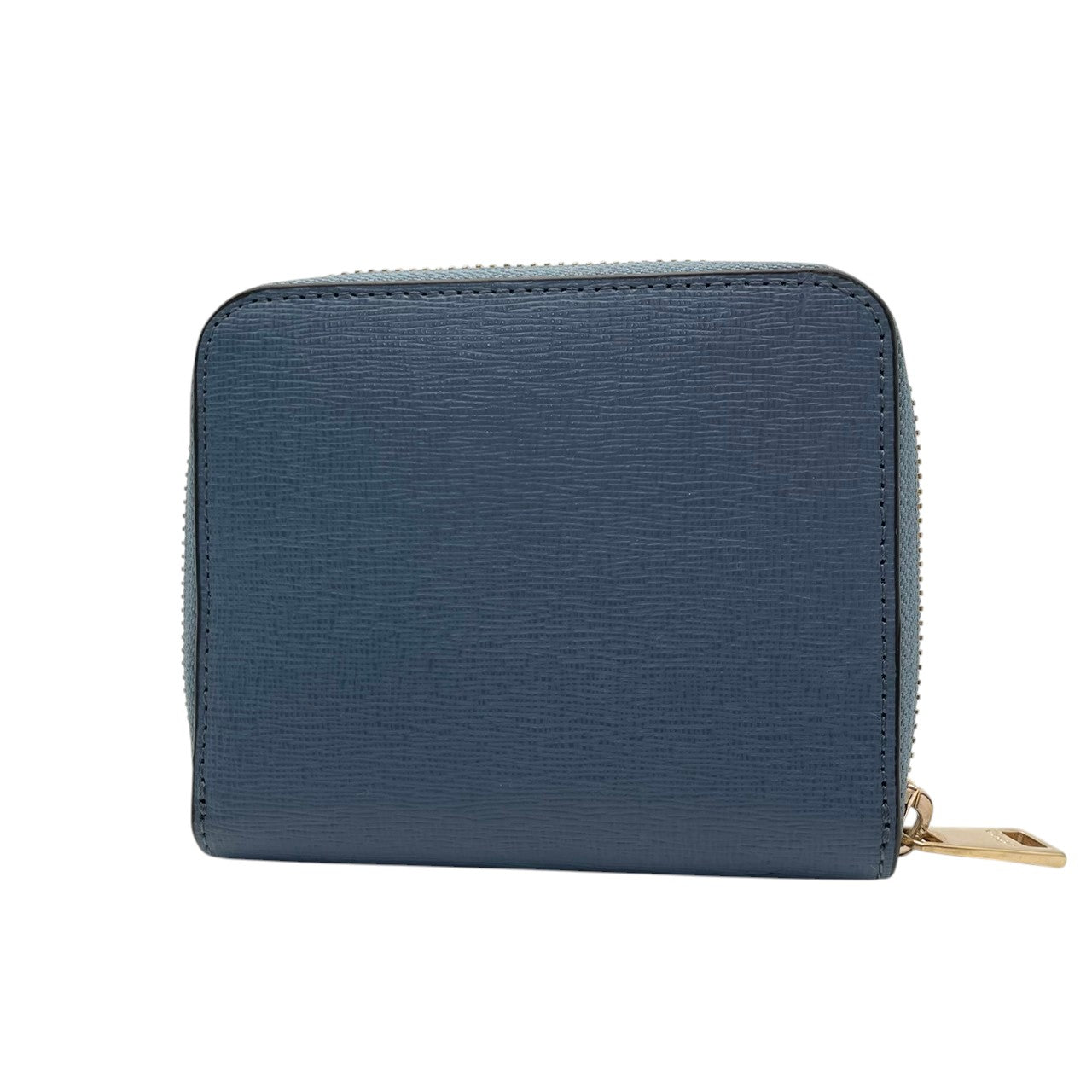 美品 フルラ FURLA 財布 二つ折り コンパクトウォレット レザー 本革 水色 ライトブルー パステルカラー ゴールド金具 レディース エレガント クラシック ビンテージ カジュアル 上品 高品質 丈夫 人気 お出かけ デイリー 普段使い 多機能 M1