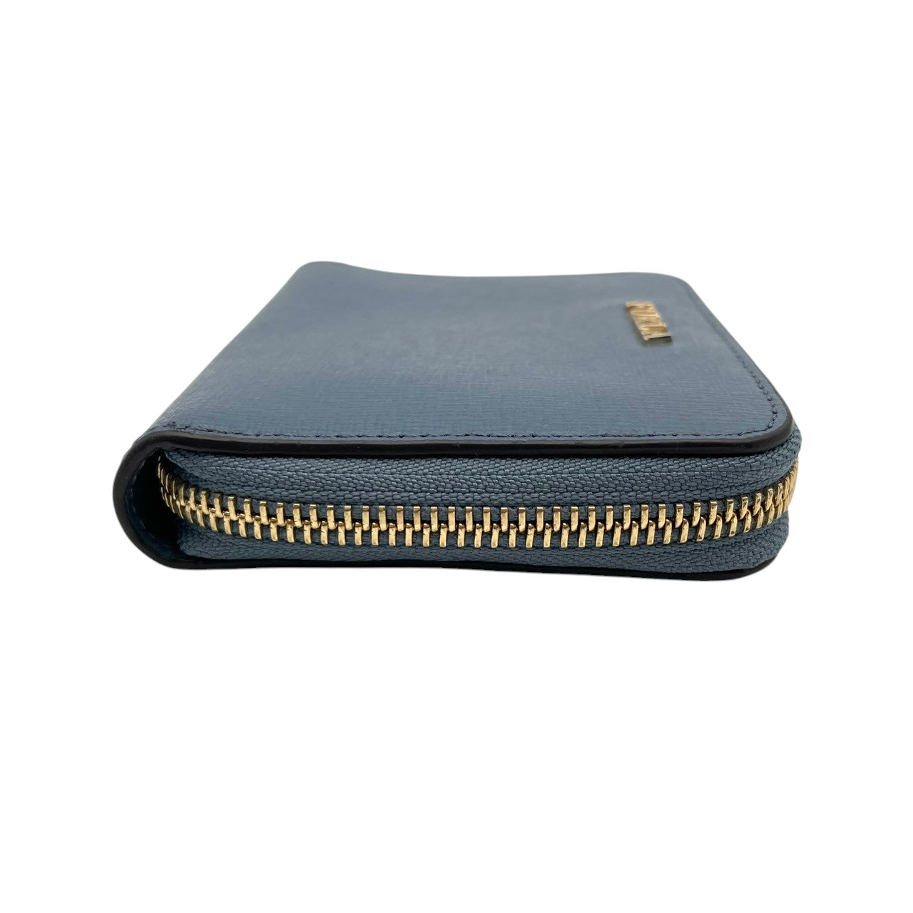 美品 フルラ FURLA 財布 二つ折り コンパクトウォレット レザー 本革 水色 ライトブルー パステルカラー ゴールド金具 レディース エレガント クラシック ビンテージ カジュアル 上品 高品質 丈夫 人気 お出かけ デイリー 普段使い 多機能 M1