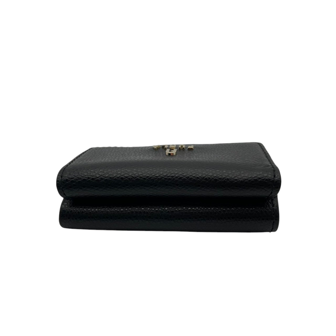 美品 フルラ FURLA 財布 三つ折り コンパクトウォレット ミニ財布 レザー 本革 ブラック 黒 ゴールド金具 レディース エレガント クラシック ビンテージ カジュアル シンプル 上品 高品質 丈夫 人気 お出かけ デイリー 普段使い 通勤 収納 M1