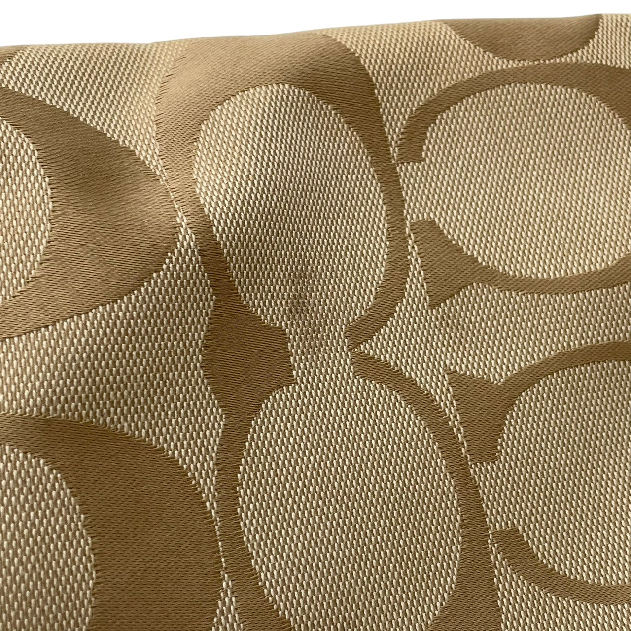 美品 COACH コーチ ポピー シグネチャー トートバッグ ショルダーバッグ キャンバス パテントレザー スパンコール ベージュ 肩掛け A4収納 大容量 華やか エレガント カジュアル 通勤 通学 お出かけ デイリー トラベル レディース 鞄 S84