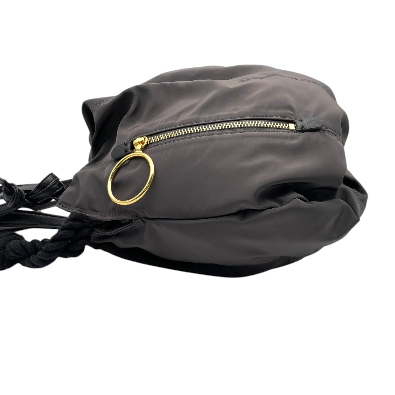 美品 SEE BY CHLOE シーバイクロエ トートバッグ ジョイライダー ナイロン レザー グレー 黒 ブラック 星型チャーム A4収納 大容量 軽量 肩掛け レディース カジュアル マザーズバッグ 通勤 通学 お出かけ 鞄 S84