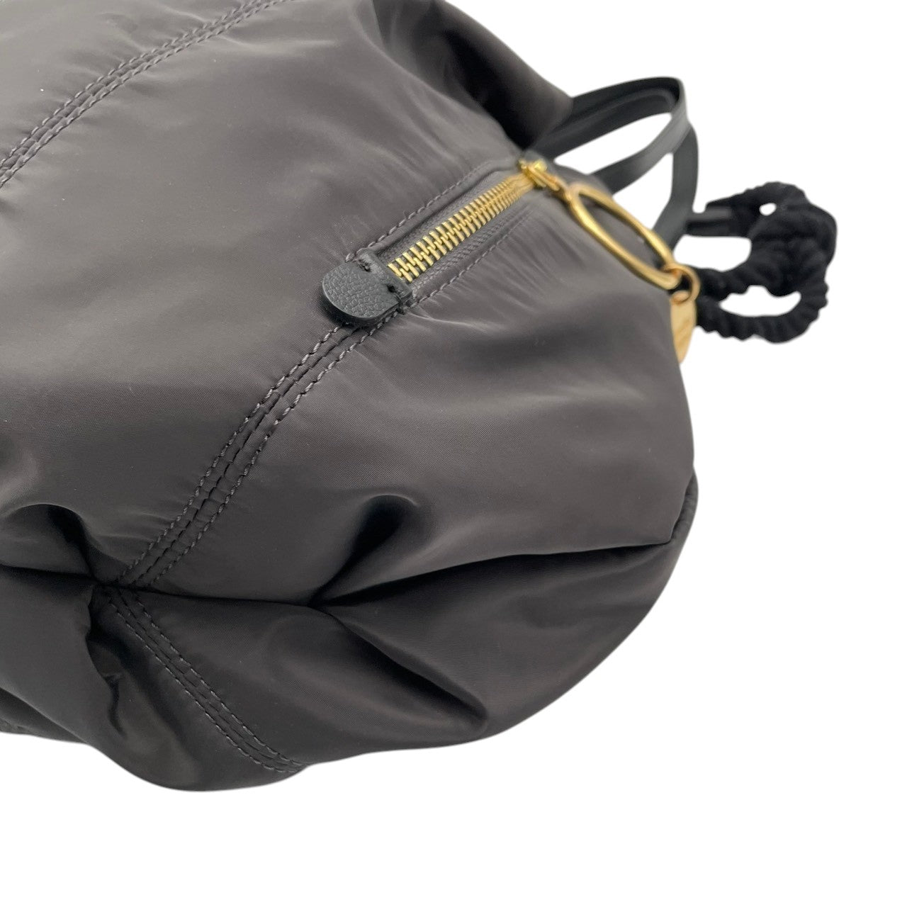 美品 SEE BY CHLOE シーバイクロエ トートバッグ ジョイライダー ナイロン レザー グレー 黒 ブラック 星型チャーム A4収納 大容量 軽量 肩掛け レディース カジュアル マザーズバッグ 通勤 通学 お出かけ 鞄 S84