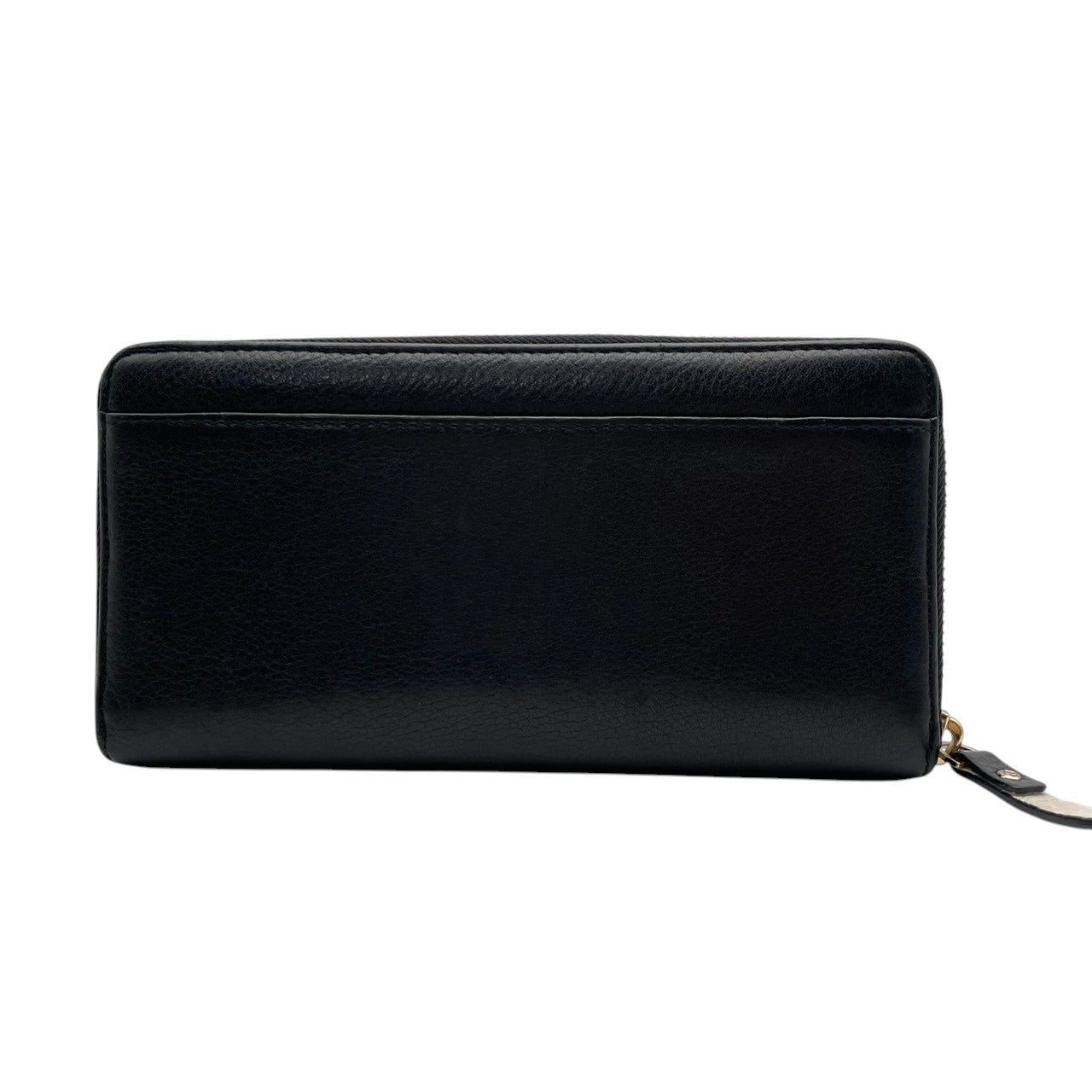美品 kate spade ケイトスペード ラウンドファスナー 長財布 ロングウォレット レザー 本革 ブラック 黒 ホワイト 白 ドット 水玉 ゴールド金具 レディース エレガント 上品 カジュアル お出かけ デイリー 大容量 収納 人気 M4
