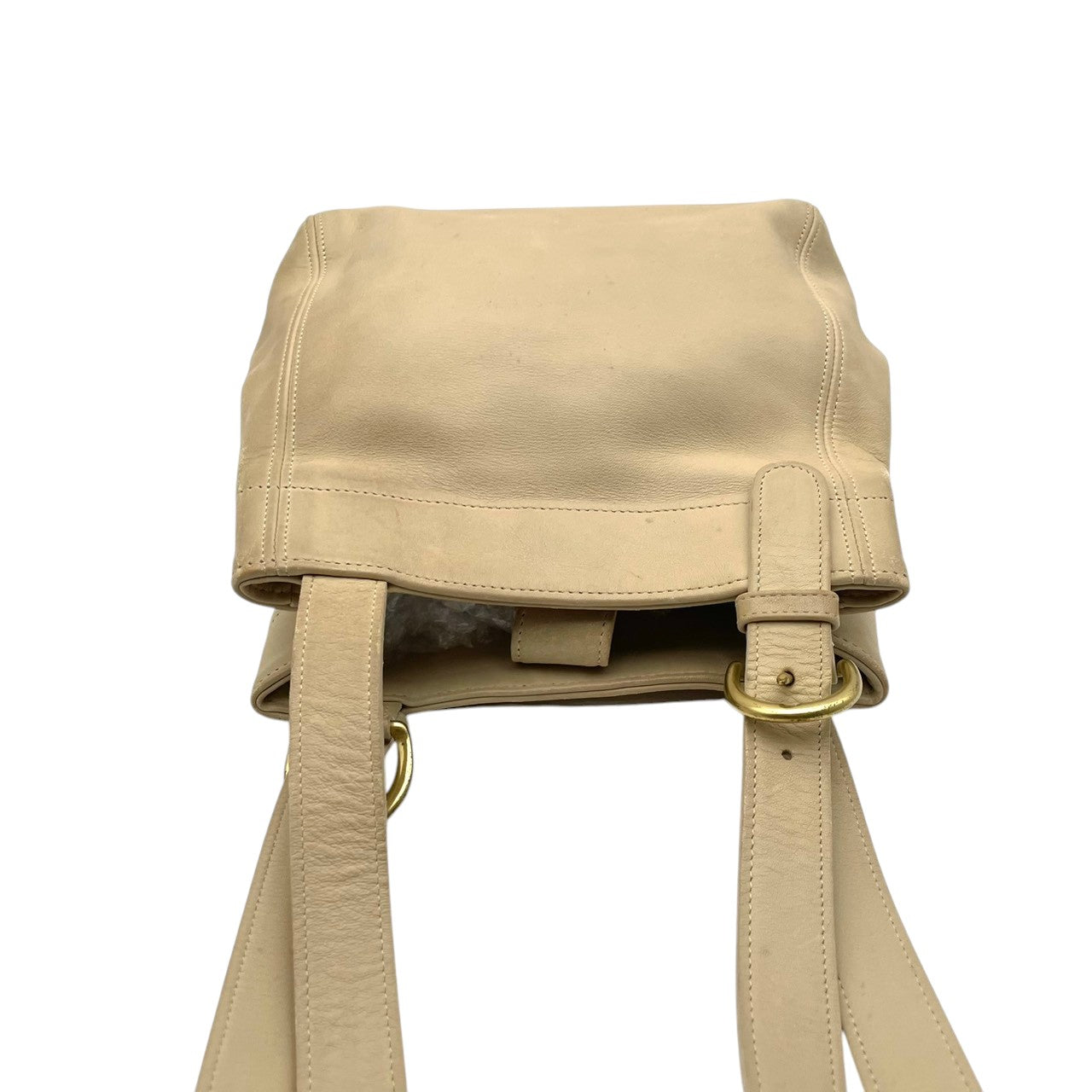 COACH コーチ ショルダーバッグ レザー カウハイド ベージュ アイボリー ヴィンテージ 牛革 ワンショルダー 斜めがけ ゴールド金具 レディース 通勤 普段使い シンプル オールドコーチ クラシック コスタリカ製 U3