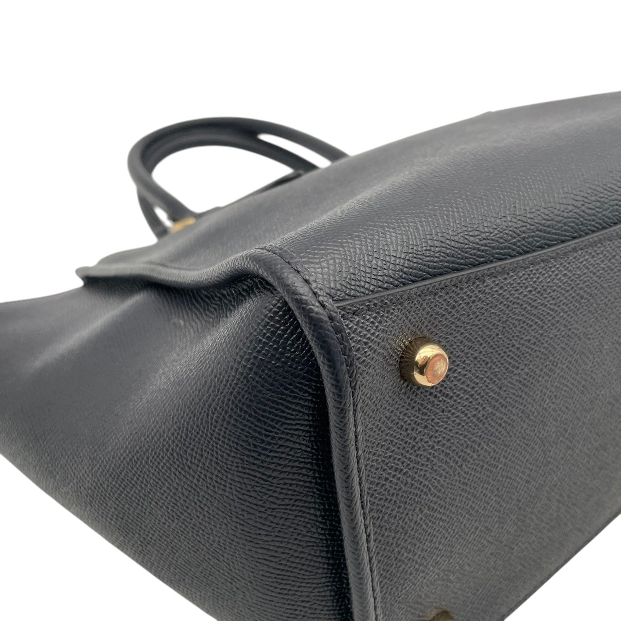 美品 COACH コーチ トートバッグ クロスグレインレザー ネイビー 紺 ゴールド金具 大容量 A4収納 通勤 ハンドバッグ レディース シンプル 牛革 上品 ニューヨーク ミニトート 肩掛け F14928 U3