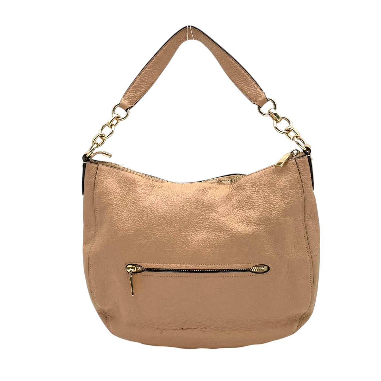 COACH コーチ ショルダーバッグ ホーボー ペブルドレザー ピンクベージュ ヌード ゴールド金具 牛革 2way 大容量 レディース 通勤 普段使い チェルシー 斜めがけ 上品 ワンショルダー チェーン ピンク F31399 U3