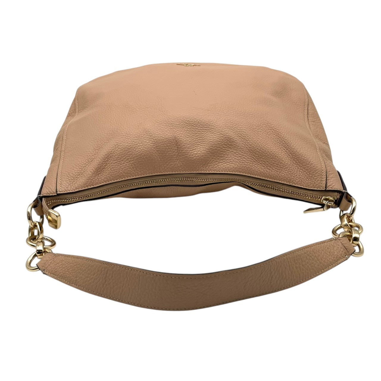 COACH コーチ ショルダーバッグ ホーボー ペブルドレザー ピンクベージュ ヌード ゴールド金具 牛革 2way 大容量 レディース 通勤 普段使い チェルシー 斜めがけ 上品 ワンショルダー チェーン ピンク F31399 U3