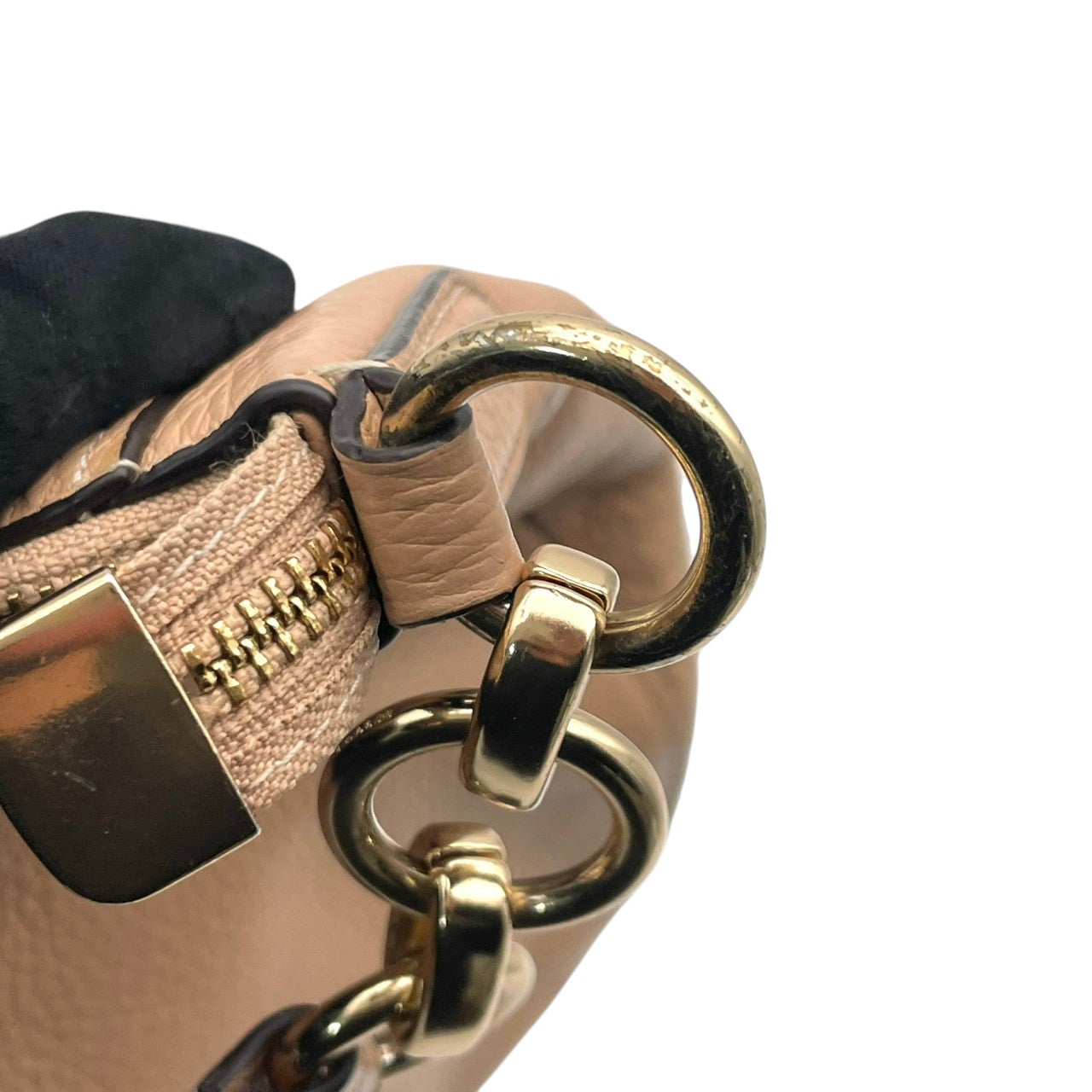 COACH コーチ ショルダーバッグ ホーボー ペブルドレザー ピンクベージュ ヌード ゴールド金具 牛革 2way 大容量 レディース 通勤 普段使い チェルシー 斜めがけ 上品 ワンショルダー チェーン ピンク F31399 U3