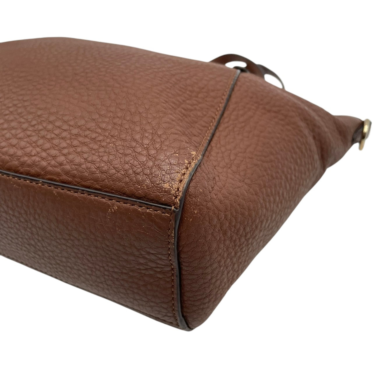 COACH コーチ トートバッグ ペブルドレザー ブラウン 茶 ゴールド金具 牛革 2way 大容量 A4収納 レディース 通勤 普段使い 斜めがけ チェーン ショルダー ケリー 上品 シンプル ハンドバッグ E26917 U3