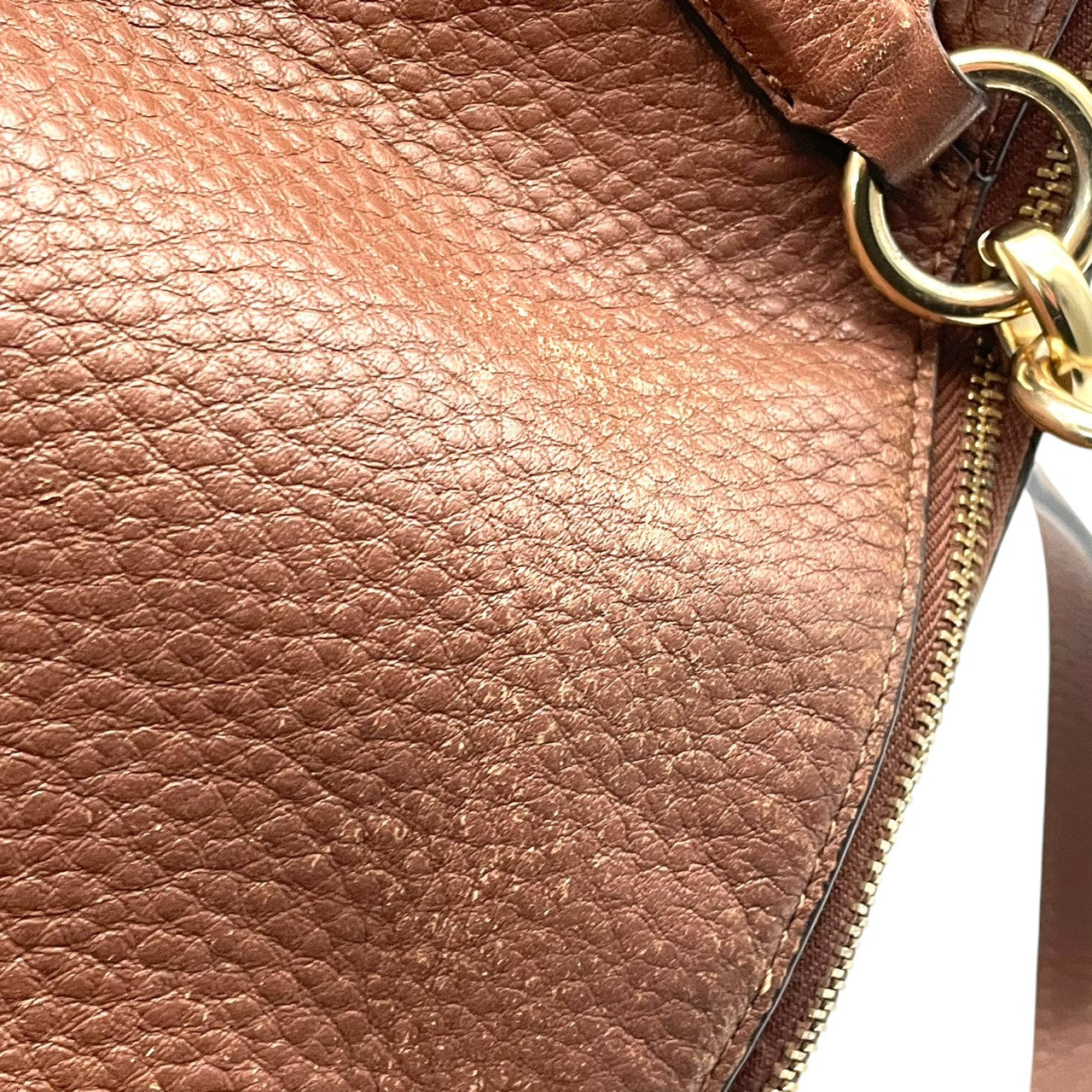 COACH コーチ トートバッグ ペブルドレザー ブラウン 茶 ゴールド金具 牛革 2way 大容量 A4収納 レディース 通勤 普段使い 斜めがけ チェーン ショルダー ケリー 上品 シンプル ハンドバッグ E26917 U3