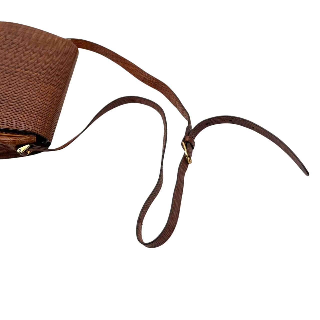 美品 ジョルジオアルマーニ GIORGIO ARMANI ショルダーバッグ ウーブンレザー 編み込み ブラウン 茶 ゴールド金具 サドルバッグ ヴィンテージ 牛革 斜めがけ レディース イタリア製 上品 エレガント キャメル U3