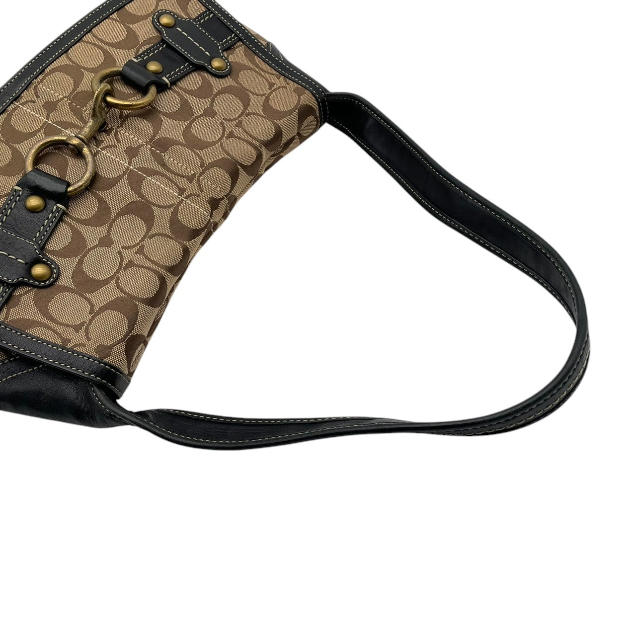 COACH コーチ ショルダーバッグ ワンショルダー y2k vintage legacy one shoulder Ergo Hobo Signature シグネチャー キャンバス レザー ブラウン ヴィンテージ 11277 U2