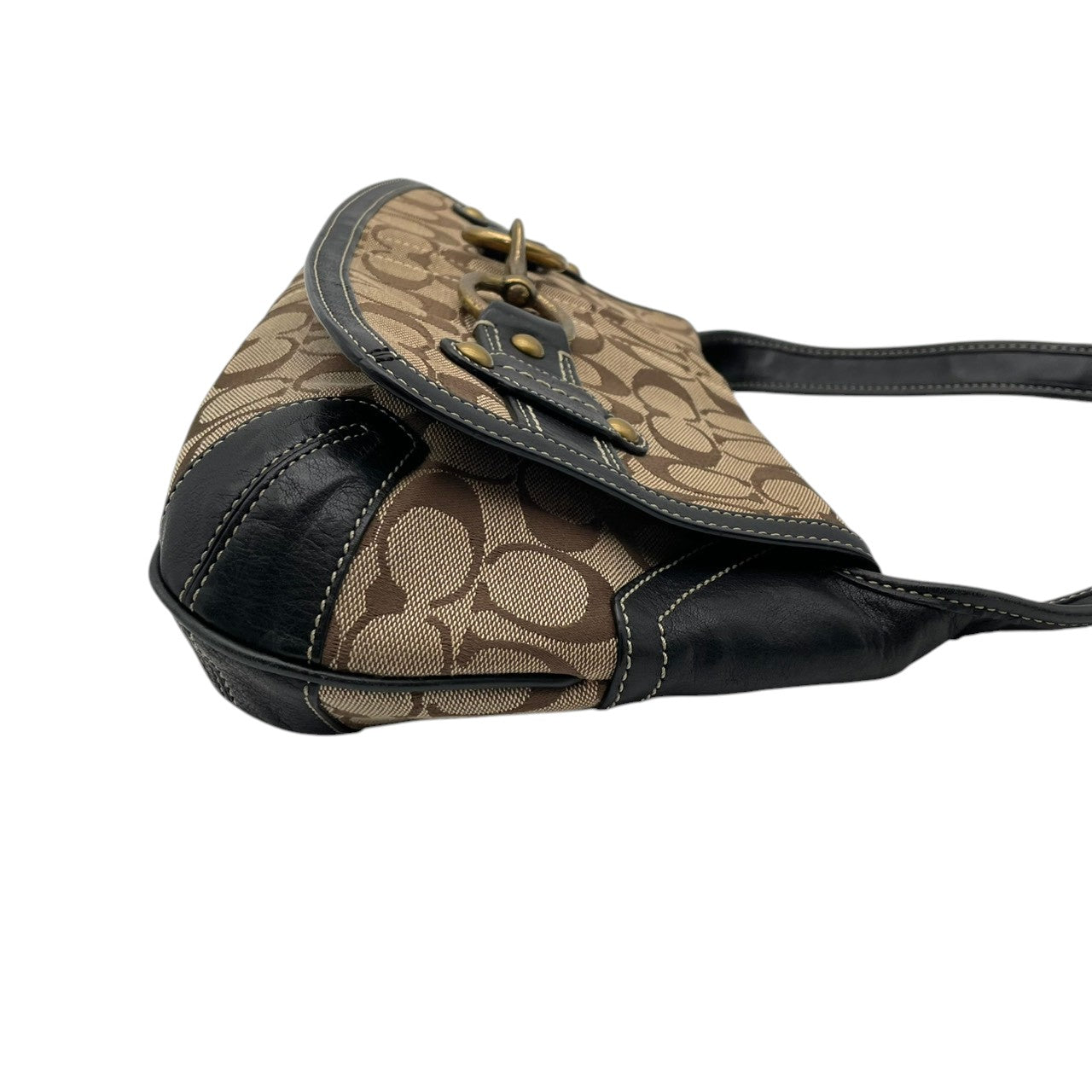 COACH コーチ ショルダーバッグ ワンショルダー y2k vintage legacy one shoulder Ergo Hobo Signature シグネチャー キャンバス レザー ブラウン ヴィンテージ 11277 U2