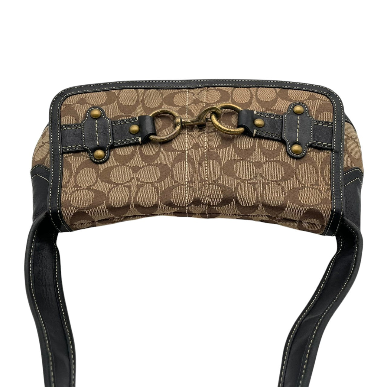 COACH コーチ ショルダーバッグ ワンショルダー y2k vintage legacy one shoulder Ergo Hobo Signature シグネチャー キャンバス レザー ブラウン ヴィンテージ 11277 U2