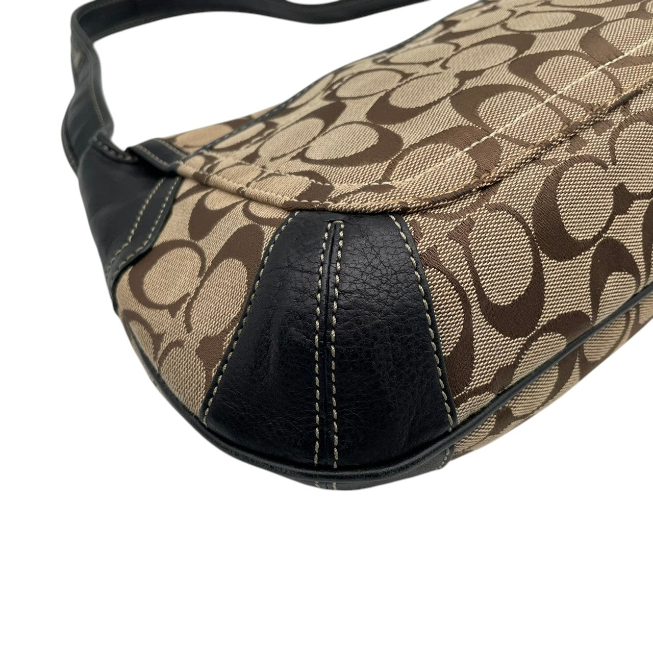 COACH コーチ ショルダーバッグ ワンショルダー y2k vintage legacy one shoulder Ergo Hobo Signature シグネチャー キャンバス レザー ブラウン ヴィンテージ 11277 U2