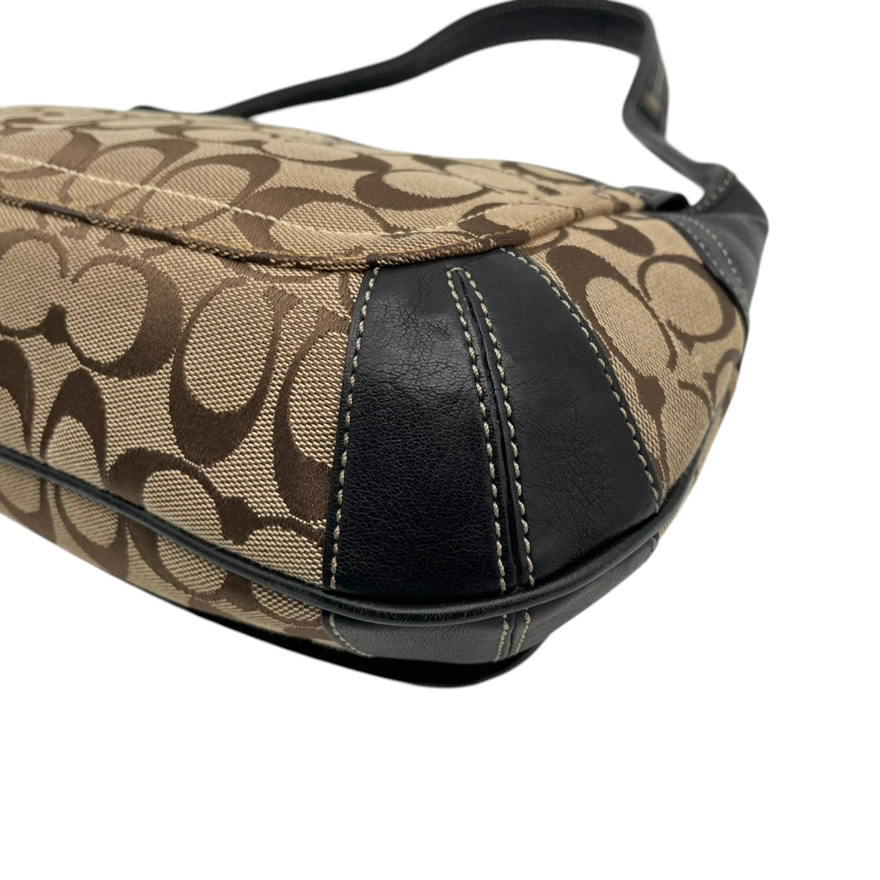 COACH コーチ ショルダーバッグ ワンショルダー y2k vintage legacy one shoulder Ergo Hobo Signature シグネチャー キャンバス レザー ブラウン ヴィンテージ 11277 U2