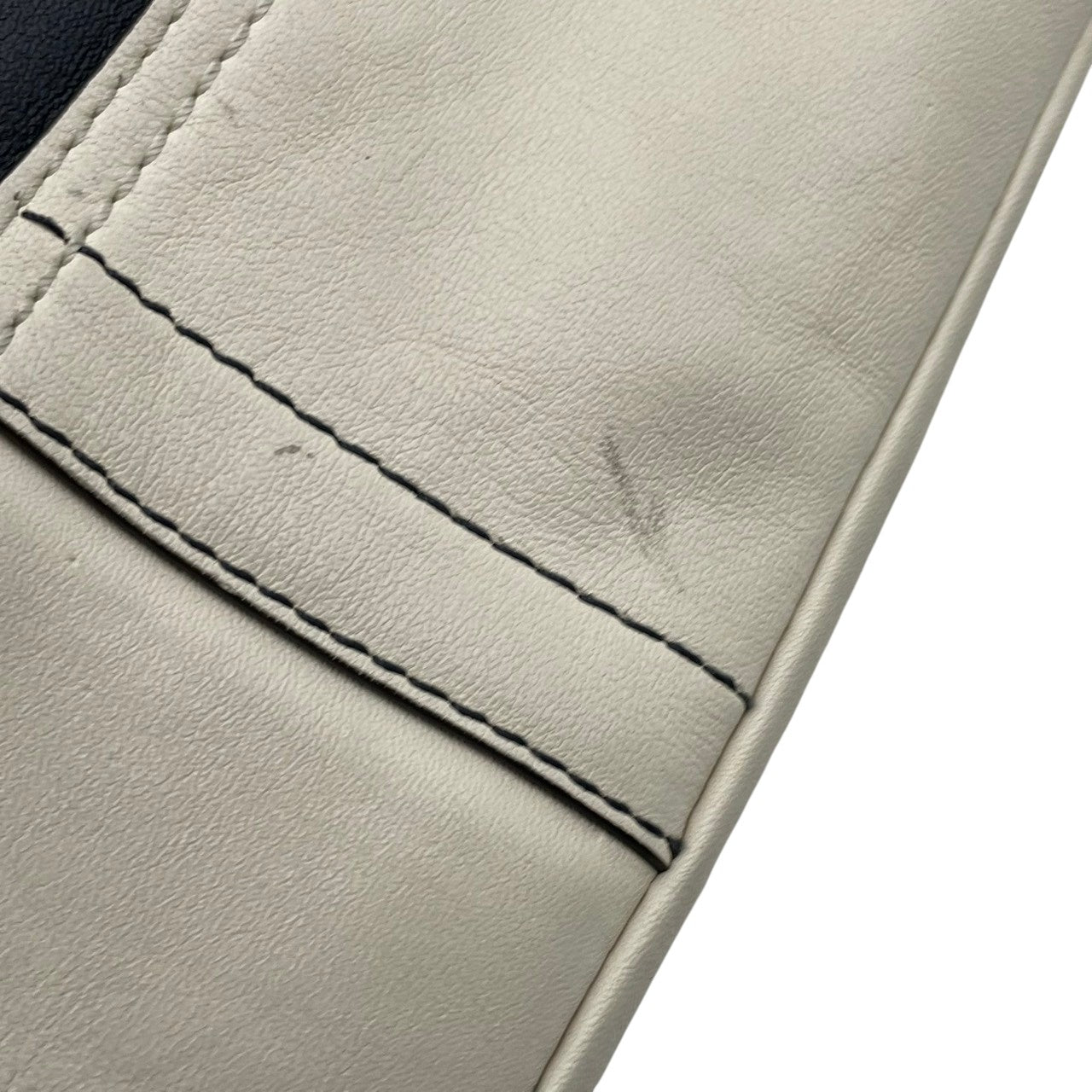 美品 COACH コーチ ショルダーバッグ レザー バイカラー ネイビー ホワイト 白 シルバー金具 EST.1941 NEW YORK エンボスロゴ 牛革 2way ハンドバッグ 斜めがけ レディース 上品 19393 U2