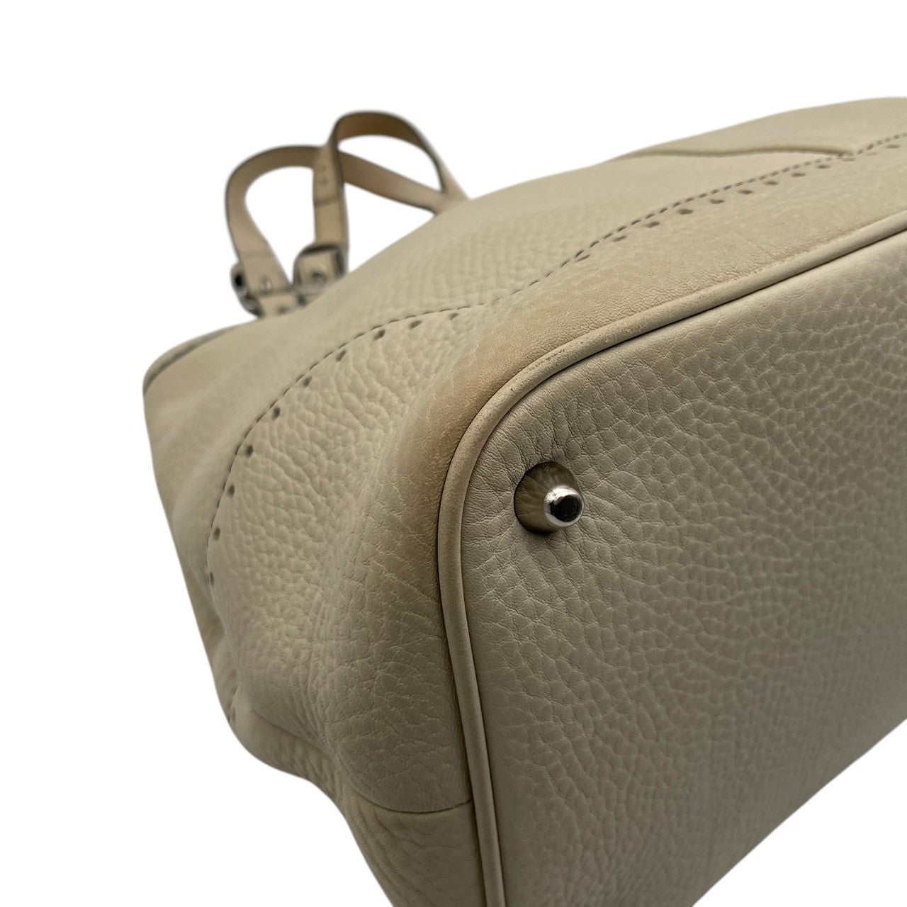 COACH コーチ トートバッグ ソフトミルドカウハイド レザー アイボリー シルバー金具 牛革 タッセル ブローグ 大容量 A4収納 レディース 通勤 普段使い ハンドバッグ 上品 シンプル 5056 U2