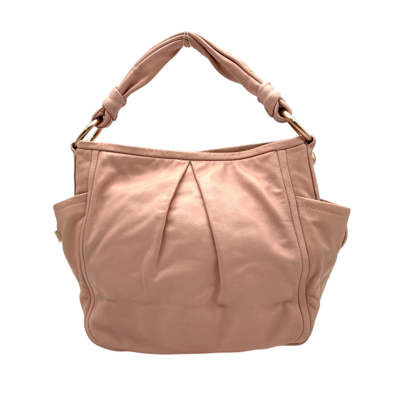 COACH コーチ ショルダーバッグ フルグレイン カウハイド レザー ピンク ゴールド金具 牛革 プリーツ ターンロック リング ハンドバッグ レディース 普段使い 上品 フェミニン かわいい 13412 U2