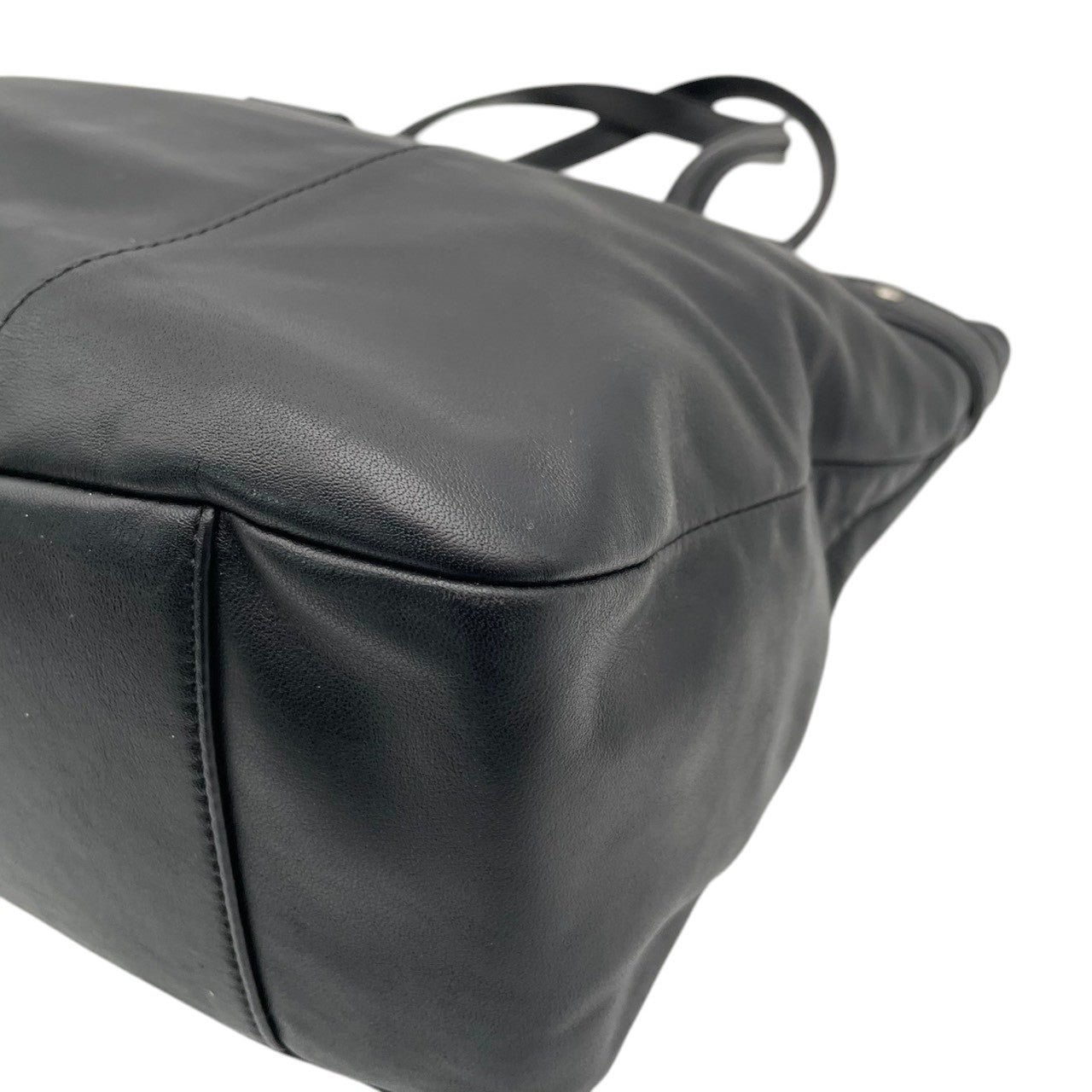 美品 COACH コーチ トートバッグ ビジネスバッグ ビジネストート レザー ブラック 黒 シルバー金具 牛革 大容量 A4収納 フロントポケット スタッズ レディース 通勤 普段使い ハンドバッグ ショルダー ジップ F28373 U2