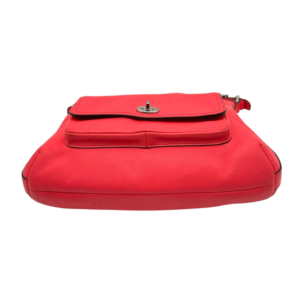 美品 COACH コーチ ショルダーバッグ レザー ピンク シルバー金具 牛革 2way フロントポケット タッセル ターンロック レディース 通勤 普段使い 斜めがけ フェミニン かわいい 大容量 22881 s94