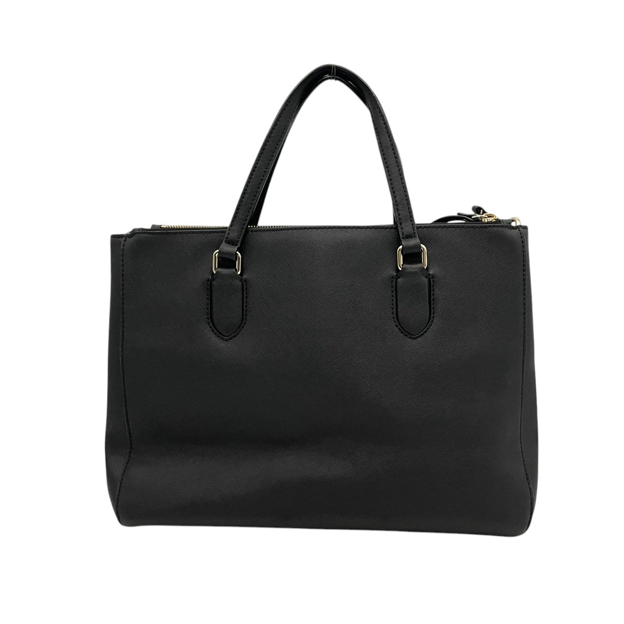 美品 ケイトスペード kate spade NEW YORK トートバッグ サフィアーノレザー ブラック 黒 ゴールド金具 2way 大容量 A4収納 レディース 通勤 普段使い シンプル 上品 ハンドバッグ 斜めがけ s94