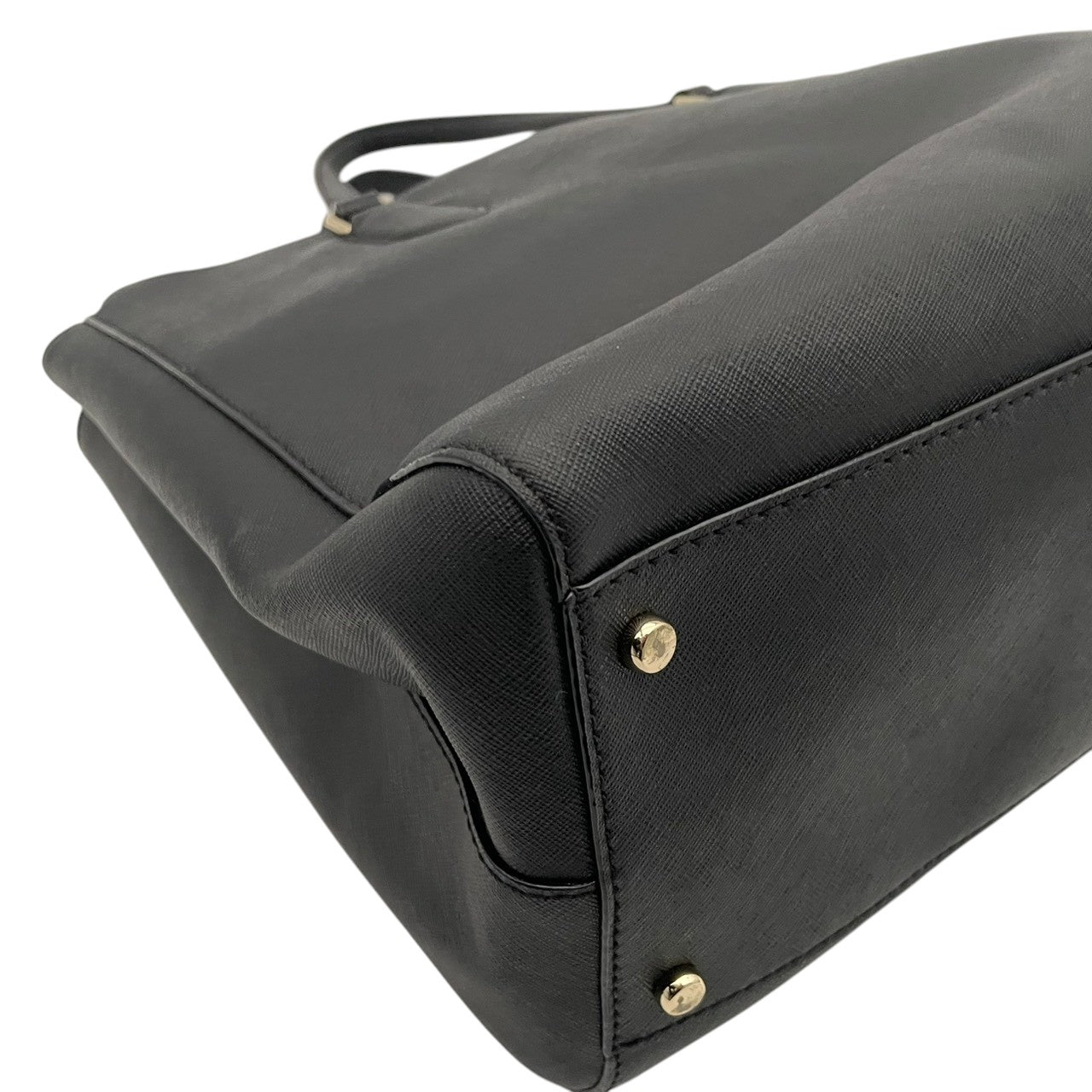 美品 ケイトスペード kate spade NEW YORK トートバッグ サフィアーノレザー ブラック 黒 ゴールド金具 2way 大容量 A4収納 レディース 通勤 普段使い シンプル 上品 ハンドバッグ 斜めがけ s94
