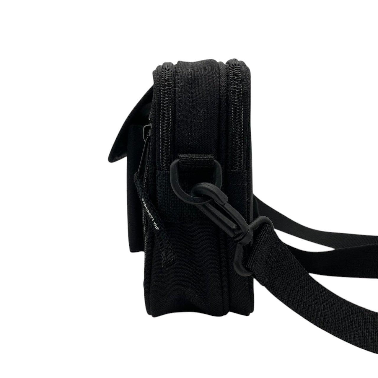美品 Carhartt WIP カーハート Essentials Bag Small ショルダーバッグ ナイロン ブラック 黒 ユニセックス コンパクト 軽量 カジュアル ストリート デイリー 通勤 お出かけ ミニバッグ 人気 定番 s12